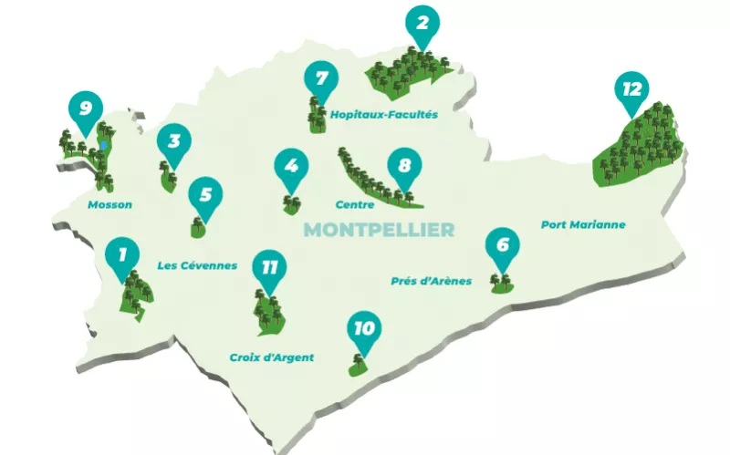 Montpellier ville parc