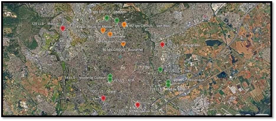 Carte projets étudants